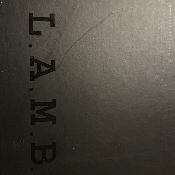 Blk/white leather, Blk patent heel by LAMB Size6 1/2 - Picture 3 of 8